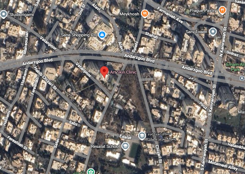 اطلاعات تماس مجموعه زیبایی آرت اسکین