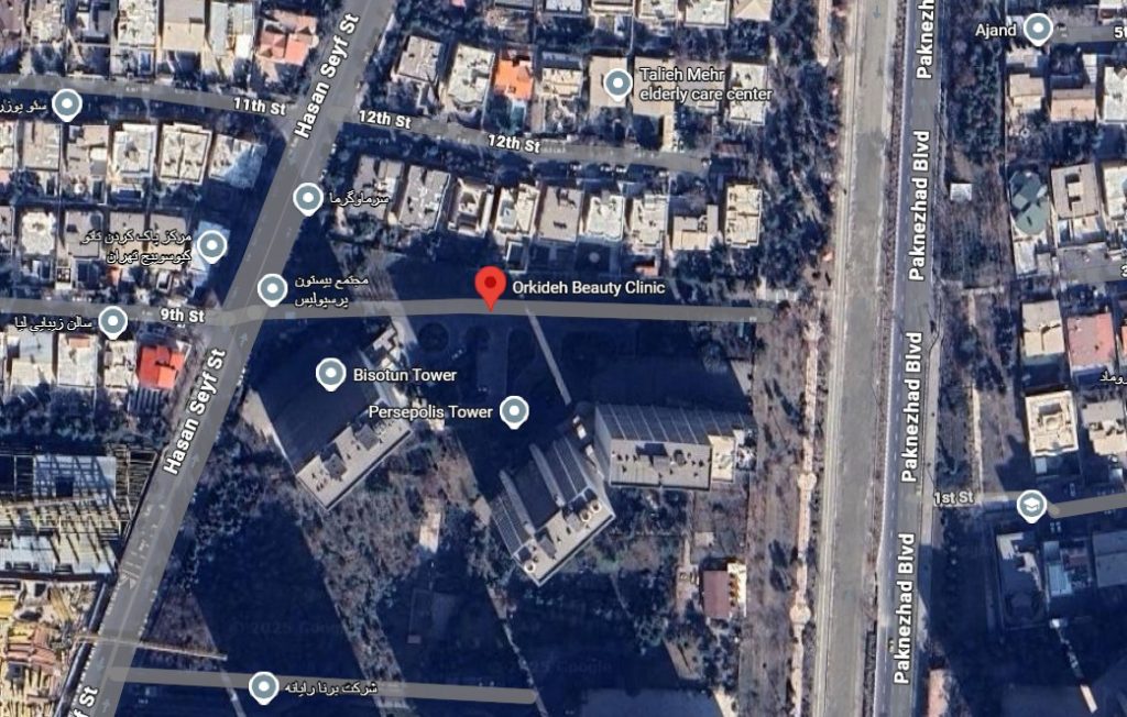 اطلاعات تماس کلینیک زیبایی ارکیده