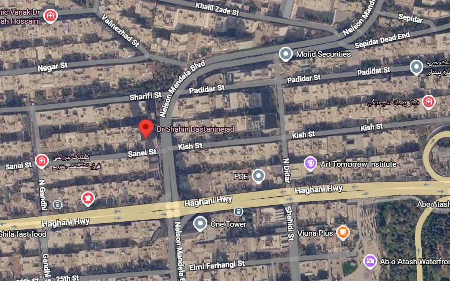 اطلاعات تماس، آدرس و شبکه‌های اجتماعی دکتر شاهین باستانی‌نژاد